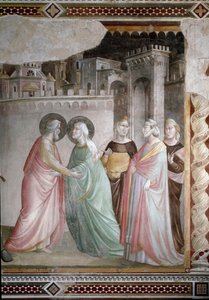 The Meeting of Anne and Joachim at the Golden Gate (detail) by Taddeo Gaddi