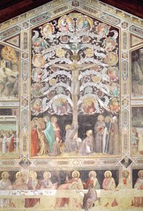 The Tree of Life and The Last Supper (detail) by Taddeo Gaddi