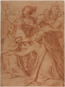 A Miracle of Saint Philip Benizzi: The Healing of a Demoniac Woman by Taddeo Zuccaro