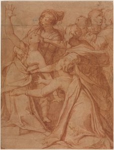 A Miracle of Saint Philip Benizzi: The Healing of a Demoniac Woman by Taddeo Zuccari