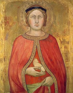 Saint Agnes by Taddeo di Bartolo