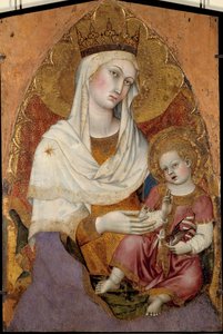 The Virgin and Child Altarpiece by Taddeo di Bartolo (1363-1422). About 1400. Dim. 1.04 x 0.69 m. Avignon, Musee du Petit Palais by Taddeo di Bartolo