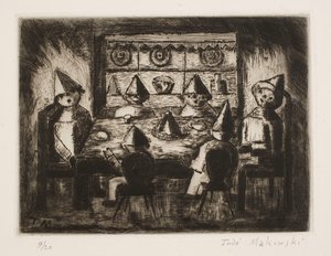 Children at the Table by Tadeusz Makowski