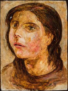 Head of a Girl with Parted Lips by Tadeusz Makowski