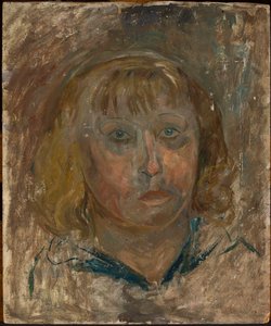 Head of a Girl with Bangs by Tadeusz Makowski