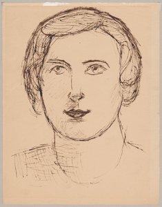 Head of a Woman by Tadeusz Makowski
