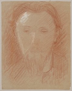 Portrait Study of a Young Bearded Man by Tadeusz Makowski