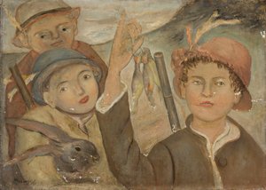 Playing at Hunting by Tadeusz Makowski