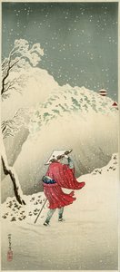 Traveller in the snow by Takahashi  Hiroaki