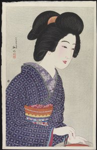 Woman Sitting by a Brazier, February 1925 by Takahashi Hiroaki