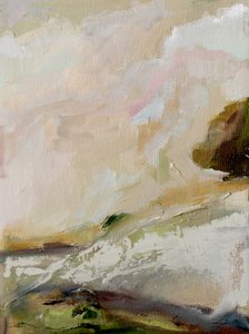 Misty Green Landscape by Tamar Green