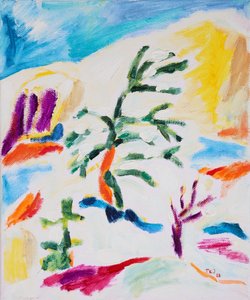 Colorful Abstract Landscape by Tamara Jare