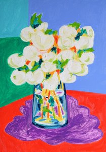 Vibrant White Flowers by Tamara Jare