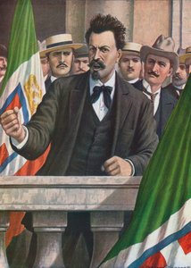 Cesare Battisti demanding that Italy attacks Austria