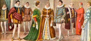 Costume of the Milanesi in 1598 by Tancredi Scarpelli
