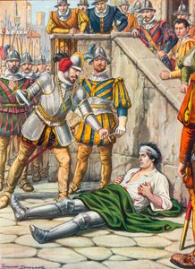 Death of Francesco Ferruci after the battle of Gavinana, 3 August 1530 by Tancredi Scarpelli