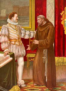 Fra Mauro del Sinai being received by the king of Portugal by Tancredi Scarpelli