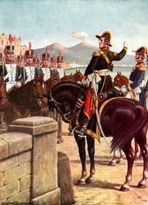 Guglielmo Pepe on the Ponte della Maddalena in Naples