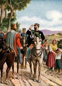 Historic Meeting at Teano Between Victor Emmanuel II and Garibaldi