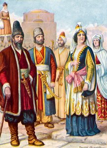 Persian costumes by Tancredi Scarpelli