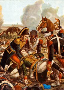 The body of General De Saix being returned to the General Headquarters after the battle of Marengo by Tancredi Scarpelli