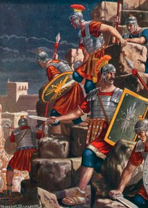 The taking of Jerusalem by the Romans under the direction of Titus