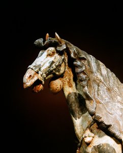 Detail of a horse, late 7th - early 8th century by Tang Dynasty Chinese School