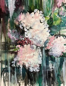 Dreamy Floral Abstract by Tanya Lundmark