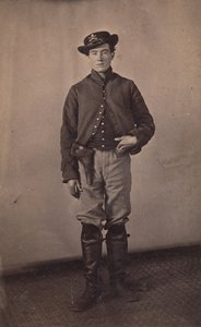 Union Cavalry Soldier with Pistol in Holster