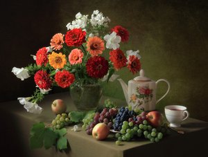 Autumn Harvest Still Life by Tatyana Skorokhod