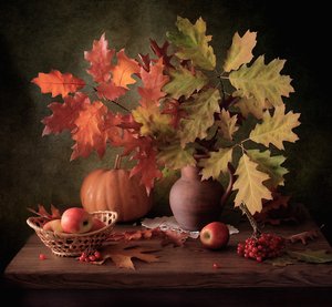 Autumn Harvest Still Life by Tatyana Skorokhod