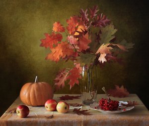 Autumn Harvest Table by Tatyana Skorokhod