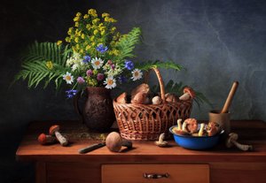 Forest Mushroom Harvest