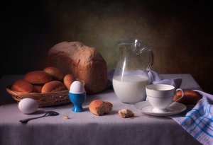 Rustic Breakfast Still Life