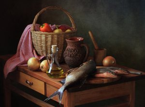 Rustic Kitchen Bounty by Tatyana Skorokhod