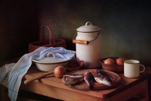 Rustic Kitchen Still Life by Tatyana Skorokhod