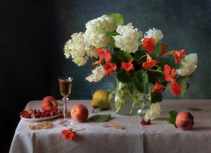 Vibrant Fruit and Flowers by Tatyana Skorokhod