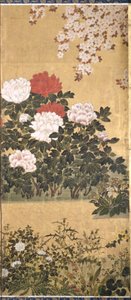 Flowers and Butterflies by Tawaraya Sotatsu
