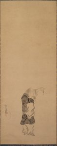 Kenshu, Monk with Shrimp, c. 1600-1640 by Tawaraya Sotatsu