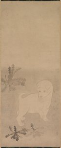 Puppy with Dandelions, 1600-1640 by Tawaraya Sotatsu