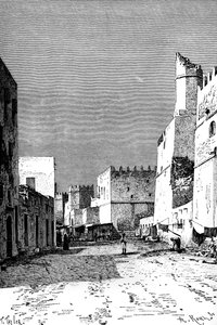 Leonec Street, Sfakes, North Africa, 1895