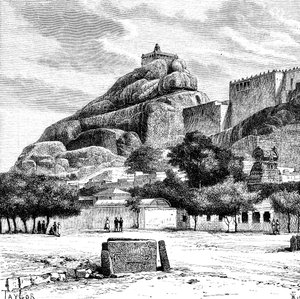 The Rock Fort Temple of Tiruchirapalli, India by Taylor