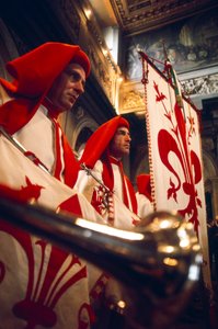 Trumpeters Playing at Ceremony, Florence