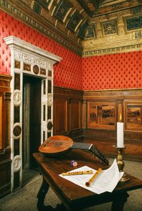 Within the palace at Mantua, the music room of Marchioness Isabella d