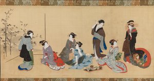 Female Parody of the Seven Philosophers of the Bamboo Forest (Detail)