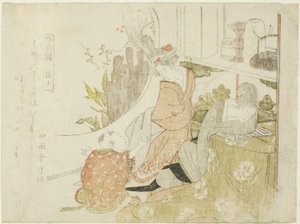 Zhuangzi, from the series "Shunshoku ressenkyo" by Teisai Hokuba
