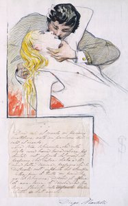 The Kiss by Telemaco Signorini