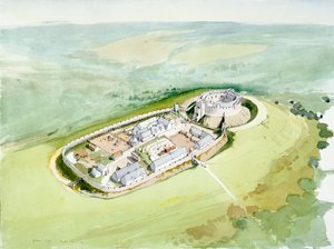 Restormel Castle, 14th Century, c1990-2010 by Terry Ball