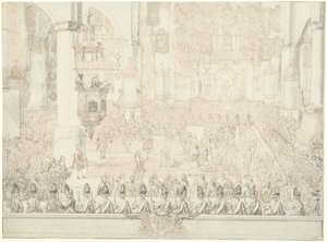 Marriage of Charles Christian of Nassau-Weilburg with Princess Carolina, 1760 by Tethart Philip Christian Haag