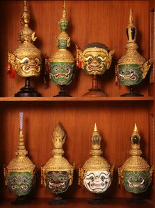 Masks for Khon theatre